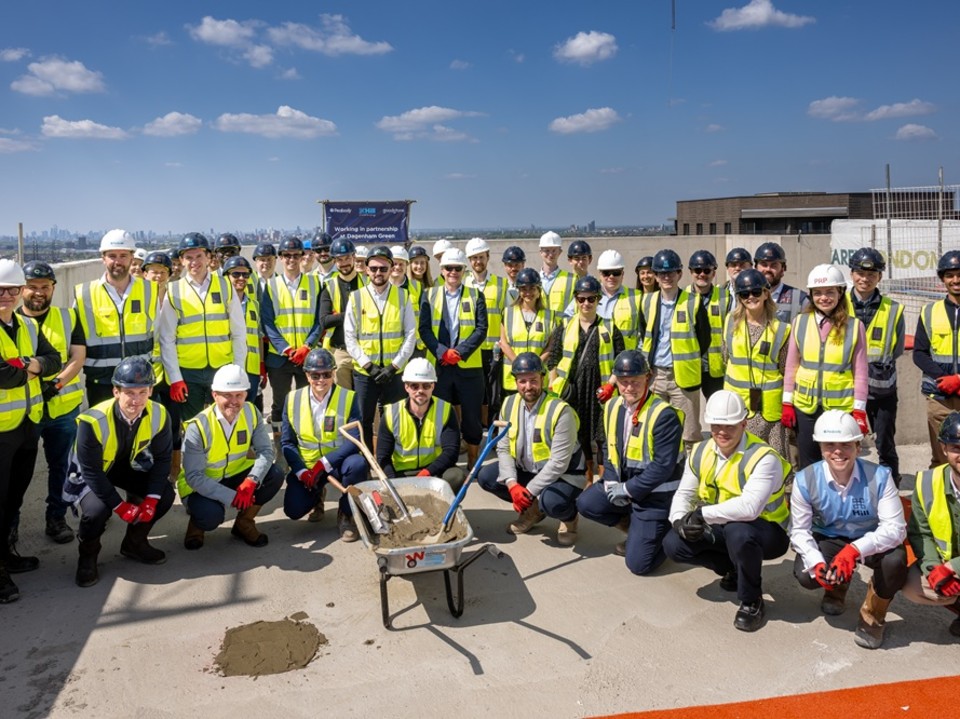 Goodstone Living, The Hill Group And Peabody Top Out At East London Build-to-rent Project
